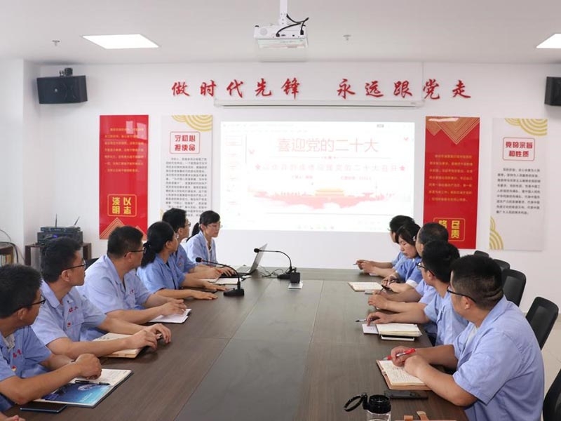 超凡国际重工党支部召开会议传达学习省第十二次党代会精神